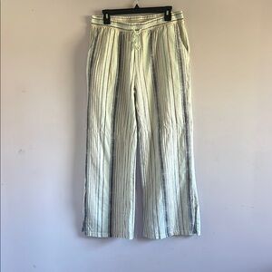 Z Supply White and Gray Chinos with Classic Stripes